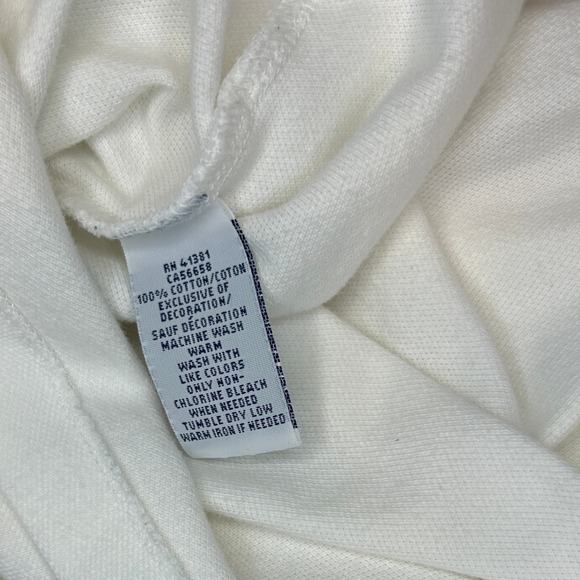 Polo Ralph Lauren Classic‎ Fit Cream Polo Shirt Men's XL Pony Logo Casual Top - Picture 5 of 5